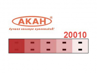 Краска АКАН акрилатлатексная Красная матовая, 10 мл