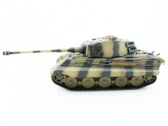 Р/У танк Torro King Tiger (башня Henschel) 1/16 2.4G, ВВ-пушка, деревянная коробка