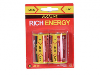 Батарейка Rich Energy D, LR20 Alkaline (1шт)