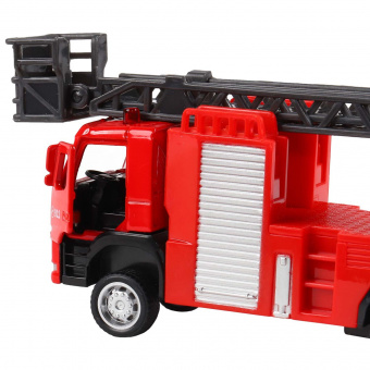 Машина ''АВТОПАНОРАМА'' VOLVO FM Пожарная служба, красный, 1/72, инерция, в/к 17,5*13*6,5 см