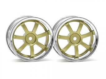Диски 1/10 - RAYS GRAM LIGHTS 57S-PRO (GOLD/CHROME вынос 3мм) 2шт