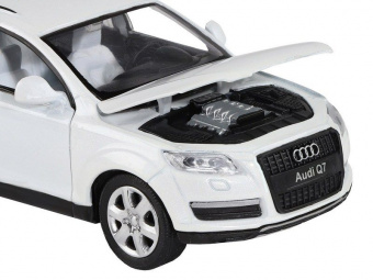 Машина ''АВТОПАНОРАМА'' Audi Q7, белый, 1/32, свет, звук, инерция, в/к 17,5*13,5*9 см