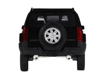 Машина ''АВТОПАНОРАМА'' Hummer H3, черный, 1/32, свет, звук, инерция, в/к 17,5*13,5*9 см