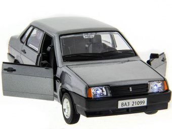 Машина ''АВТОПАНОРАМА'' ВАЗ 21099 ,1/22, Pull Bаck механизм, в/к 10*12*22 cм