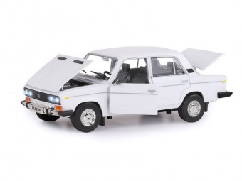 Машина ''АВТОПАНОРАМА'' ВАЗ 2106, 1/22, белый, инерция, в/к 24,5x12,5x10,5 см