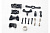 Steering arm (upper & lower)/ steering link/ servo horn/ servo saver/ servo saver spring/ servo