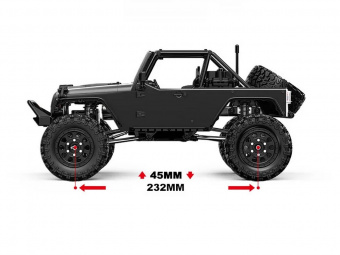 Радиоуправляемый краулер MJX Hyper Go H12Y (серый) Brushless 4WD 2.4G LED 1/12 RTR