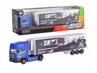 Машина Autotime ''HEAVY DUTY TRUCK'' тягач с полуприцепом 1:48