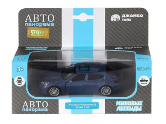 Машина АВТОПАНОРАМА Porsche Panamera S, синий, 1/43, инерция, в/к 17,5*12,5*6,5 см
