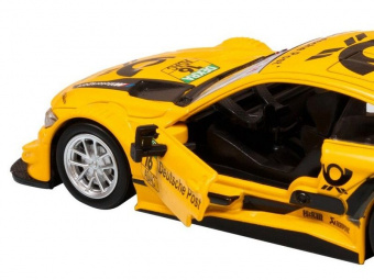 Машина АВТОПАНОРАМА BMW M4, 1/44, желтый, инерция, откр. двери, в/к 17,5*12,5*6,5 см