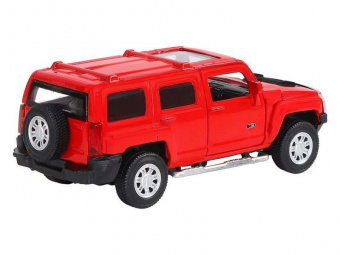 Машина АВТОПАНОРАМА Hummer H3, красный, 1/43, инерция, в/к 17,5*12,5*6,5 см