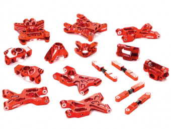 Комплект подвески (красный) HPI 1/12 Savage XS Flux