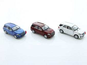 Машина 1:32 Mercedes-Benz ML63 AMG свет, звук, инерция 15см (1/12шт) б/к