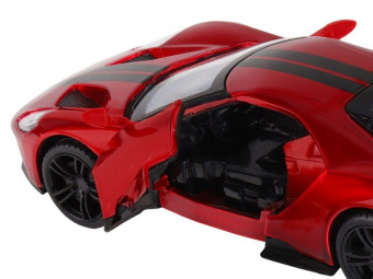Машина ''АВТОПАНОРАМА'' Ford GT, красный, 1/32, свет, звук, инерция, в/к 17,5*12,5*6,5 см