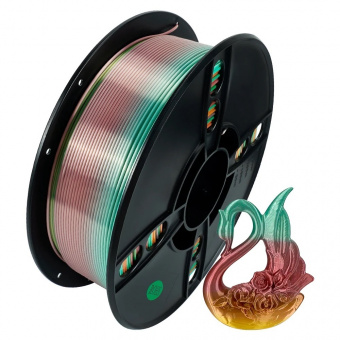 Филамент Kingroon PLA Silk Rainbow Macaron 1.75mm 1KG