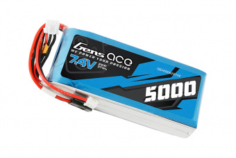 Аккумулятор Gens Ace 5000mAh 7.4V RX/TX 2S1P Lipo