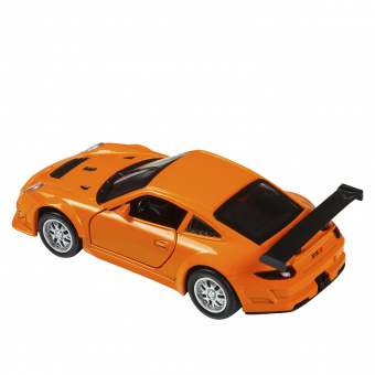 Машина АВТОПАНОРАМА Porsche 911 GT3 RSR, оранжевый, 1/39, инерция, в/к 17,5*12,5*6,5 см