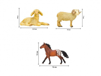 Набор фигурок животных MASAI MARA ММ205-047 серии На ферме: Ферма игрушка, 22 фигурки