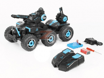 RC 4 wheels Military fight car (с водяной пушкой)