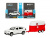 Машина АВТОПАНОРАМА BMW X6 c прицепом, 1/43, открываются передние двери, инерция, в/к