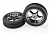 Tires & wheels, assembled (Tracer 2.2'' black chrome wheels, Alias ribbed 2.2' 