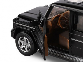 Машина АВТОПАНОРАМА Mercedes-Benz G350d, черный, 1/32, свет, звук, инерция, в/к 18*9*13,5 см