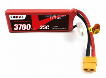 Аккумулятор LiPo Onbo 3700mAh 2S 7.4V (35C) T-Dean