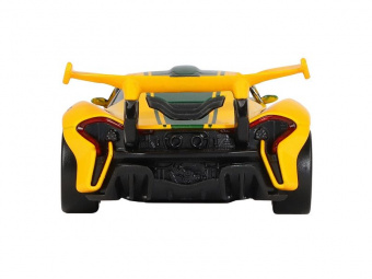 Машина ''АВТОПАНОРАМА'' Mclaren P1™ GTR, желтый, 1/32, свет, звук, инерция, в/к 17,5*12,5*6,5 см