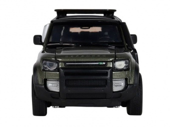 Машина АВТОПАНОРАМА Land Rover Defender 110, 1/32, зеленый, свет, звук, в/к 17,5*13,5*9 см