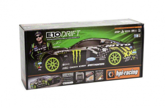 Радиоуправляемый автомобиль HPI 1:10 E10 Ford Mustang Vaughn Gittin JR. 4WD 2.4 Ghz, электро, RTR