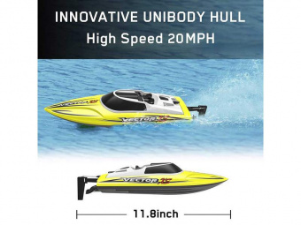 Радиоуправляемый катер Volantex RC 795-4 Vector XS желтый 2.4G RTR