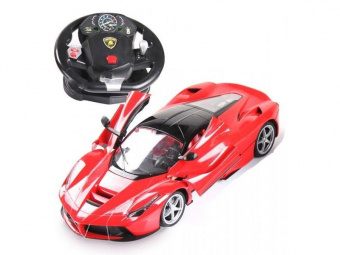 Машинка на радиоуправлении MZ Ferrari La Ferrari 1:10 (GYRO-руль,открываются двери)
