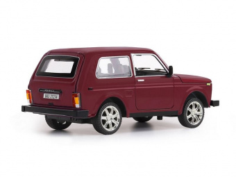 Машина ''АВТОПАНОРАМА'' ВАЗ 21214, 1/22, бордовый, инерция, в/к 24,5x12,5x10,5 см