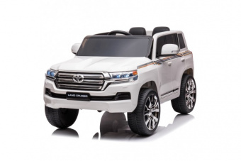 Детский электромобиль Toyota Land Cruiser (12V, пульт управления) Белый