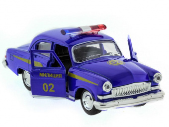 Машина ''АВТОПАНОРАМА'' инерц. ГАЗ-21 (милиция) 1/43, в/к 14*7*5,5 см