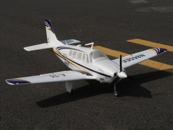 Радиоуправляемый самолет Top RC ST Beechcraft Bonanza A36 фиолетовый 1280мм (шасси) PNP