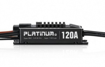 Бесколлекторный регулятор Platinum 120A-V4 для авиа моделей