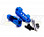 Кастер блоки (синий) для Traxxas 1/10 Stampede 2WD и Slash 2WD