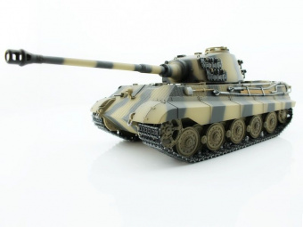 Р/У танк Torro King Tiger (башня Henschel) 1/16 2.4G, ИК-пушка, деревянная коробка