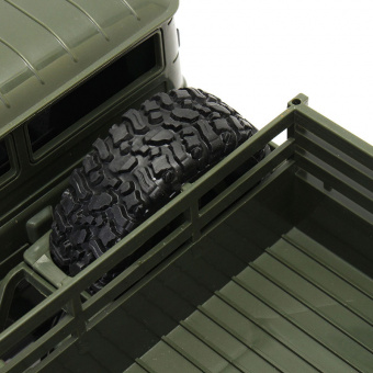Внедорожник зеленый 1/16 4WD электро - Offroad Truck (зеленый корпус военный грузовик) набор для сборки