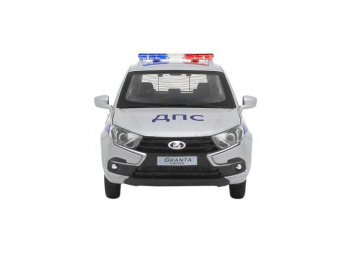Машина ''АВТОПАНОРАМА'' LADA GRANTA CROSS Полиция, серебро, 1/24, свет, звук, в/к 24,5*12,5*10,5 см