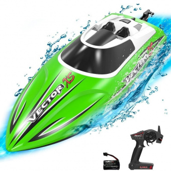 Радиоуправляемый катер Volantex RC 797-4 Vector S зелёный Brushless 2.4G LiPo RTR