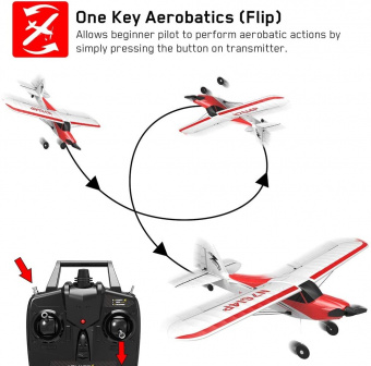 Радиоуправляемый самолет Volantex RC Sport Cub 500мм (красный) 2.4G 4ch LiPo RTF with Gyro