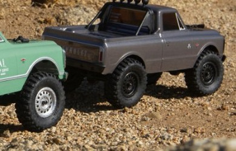 Модель для трофи Axial 1/24 SCX24 1967 Chevrolet C10 4WD Brushed RTR (тёмный металлик)