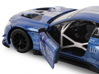 Машина ''АВТОПАНОРАМА'' BMW M6 GT3, синий, 1/24, свет, звук, в/к 24,5*12,5*10,5 см