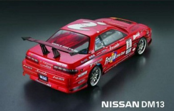 Кузов не окрашенный Nissan DM13 Silvia S13 One Via с отражателями, спойлерами 1:10