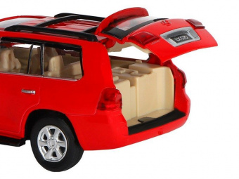 Машина ''АВТОПАНОРАМА'' Lexus LX570, красный, 1/32, свет, звук, инерция, в/к 17,5*13,5*9 см