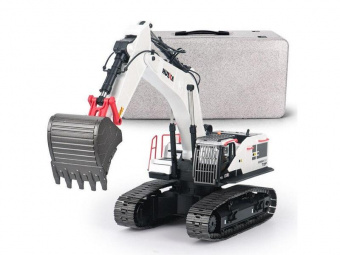 Радиоуправляемый экскаватор HUI NA TOYS, серый 2.4G 22CH 1/14 RTR