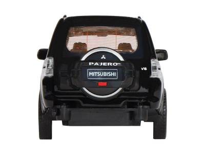 Машина ''АВТОПАНОРАМА'' Mitsubishi Pajero 4WD Tubro, черный, 1/33, свет, звук, в/к 17,5*13,5*9 см