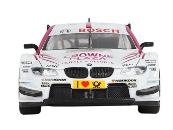 Машина ''АВТОПАНОРАМА'' BMW M3 DTM, белый-розовый, 1/32, свет, звук, инерция, в/к 17,5*13,5*9 см
